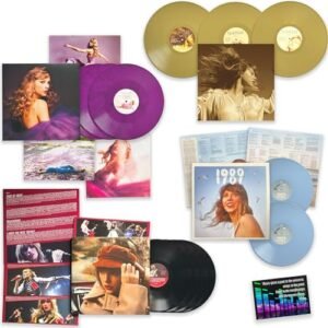 Taylor Swift "Taylor's Version" Complete Collection: Fearless (Gold)/ Red / Speak Now (Purple) / 1989 (Sky Blue) / / + Including Bonus Art Card (Discos de Vinil)