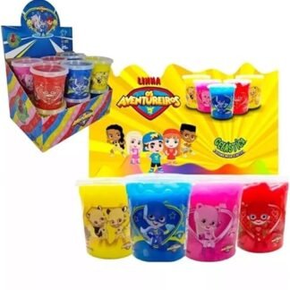 Gelástica Aventureiros, Slime Colorido, Brinquedo Sensorial, Cores Sortidas, para Crianças Acima de 3 Anos. (Brinquedos)
