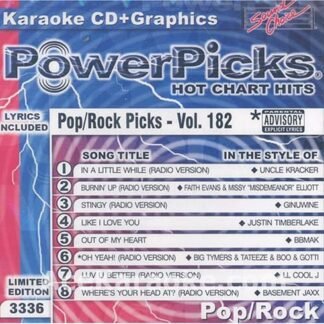 Sound Choice Pop Rock Hits Vol 182 - Uncle Cracker, Faith Evans, Ginuwine, BBMAK, LL Cool J, Justin Timberlake (CDs)