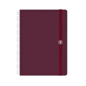 Capa e Contracapa Iscool Disc Para Caderno M Solid Colors Marsala (Discos de Vinil)