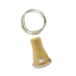 Generic Luzes solares para garrafa de vinho, à prova d'água, garrafa de vidro, luz para decoração de garrafa de cerveja, para portão, caminho, pátio, BRANCO (Cervejas)