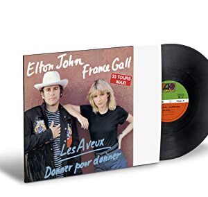 FRANCE GALL & ELTON JOHN - LES AVEUX & DONNER POUR DONNER - FRANCE GALL & ELTON JOHN (Discos de Vinil)