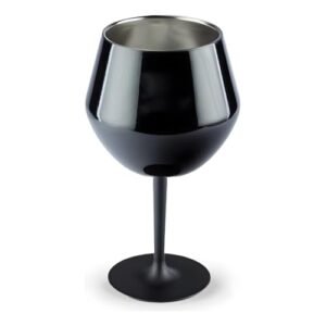 Taça Térmica de Alumínio Inox 410ml – Mantém Bebidas Geladas por Mais Tempo, Design Moderno e Sofisticado – Ideal para Cerveja, Drinks e Vinho (Preto) (Cervejas)