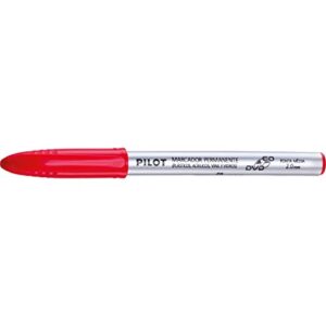 Caneta para CD x 12 Unidades, Pilot 1430009VM, Vermelho, 2 mm (CDs)