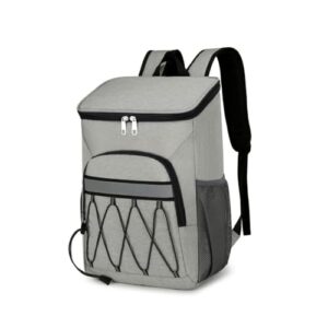 Genérico Mochila Térmica, Bolsa Térmica à Prova de Vazamento, Bolsa Bag Cooler, Bolsa Térmica Isotérmica Cooler Caixa Para Bebidas Praia Viagem, PREMIUM Cinza (Cervejas)