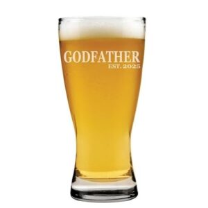 MIP Brand Copo de cerveja Pilsner de 425 g Godfather Est 2024 (Cervejas)