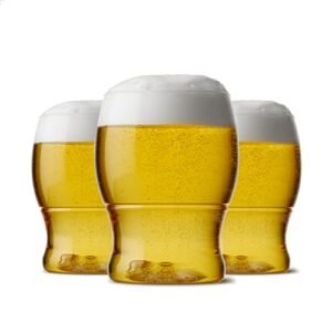 TOSSWARE Conjunto de 48 copos de cerveja de plástico transparente, recicláveis, inquebráveis e de 355 ml (Cervejas)