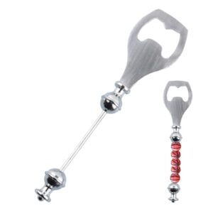 Bohany Abridor de cerveja beadável, abridor de cerveja beadável reutilizável | Abridor de garrafas decorativo com miçangas, diy frisado, abridor de ferramentas de cozinha de aço inoxidável para (Cervejas)