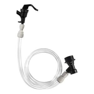 Fabricação caseira de cerveja Push-fit Ball Lock Beer Line Assembly, Picnic Beer Tap Faucet with 60cm Hose,Quick Joint Connection Homebrew Beer Soda Dispenser Acessórios para vinho (Cervejas)