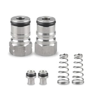 Fabricação caseira de cerveja Ball Lock Keg Posts,Stainless Steel Poppets and Springs,Poppet Female Thread Gas + Liquid 19/32-18 Thread Acessórios para vinho (Cervejas)