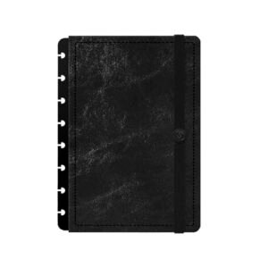 Capa e Contracapa Para Caderno Iscool Disc P Blackout Couro Preto (Discos de Vinil)