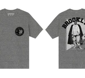 The Notorious B.I.G Camiseta unissex adulto padrão Streets cinza, pequena, Cinza, P (CDs)