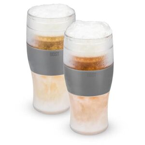 Host Copos de cerveja Freeze, canecas de cerveja congeladas, conjunto de copos de cerveja congeláveis, copo de cerveja isolado para manter suas bebidas frias, copos isolados de parede dupla, copo para (Cervejas)