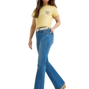 Wrangler Camiseta feminina banquete Colorado Buff amarela, Amarelo, GG (Cervejas)