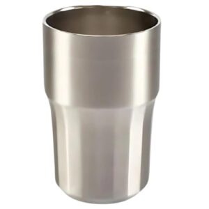 Copo Térmico Inox 384ml Cerveja Tumbler – Parede Dupla Design Premium Conserva Temperatura (Inox) (Cervejas)