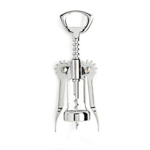Cooking Light Wing saca-rolhas de aço inoxidável premium, abridor de garrafas profissional e portátil, tudo em um, prata (Cervejas)