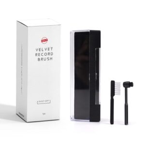 sdroceRyaM Kit de limpeza de discos de vinil 3 em 1 limpador de discos antiestático LP Velvet Record Cleaner Brush Stylus Brush para toca-discos toca-discos, estilo A (Discos de Vinil)