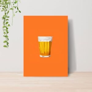 Quadro Brasilidades Copo de Cerveja Bar Lanchonete Sem Moldura Maximalista (Cervejas)