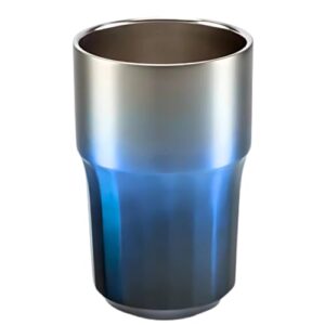 Copo Térmico Inox 384ml Cerveja Tumbler – Parede Dupla Design Premium Conserva Temperatura (Azul) (Cervejas)