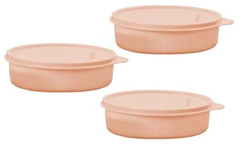 kit 03 pratinhos de 500 ml cd T U P P E R W A R E = (rosa chá) (CDs)