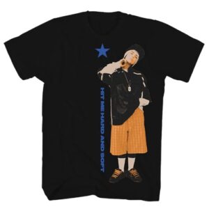 Camiseta Billie Eilish Be Design com estampa frontal e traseira adulto preta de manga curta camisetas gráficas de música pop, Preto, 3G (CDs)