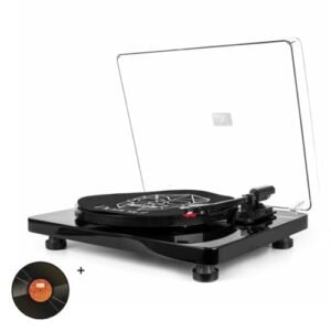 Vitrola Vintage Diamond Black Toca Discos Conversão para MP3 com Agulha Japonesa (Discos de Vinil)