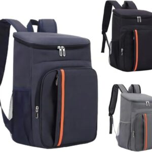 Mochila Térmica 23 L Bag Cooler Impermeável Reforçada para Marmita, Cerveja Gelada, Viagem, Praia, Academia e Trabalho Bolsa Térmica Masculina e Feminina Portátil Premium (AZUL) (Cervejas)