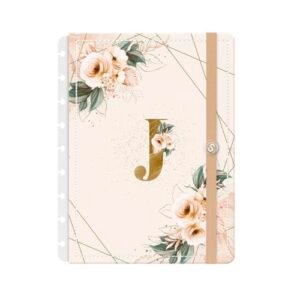 Capa e Contracapa Iscool Disc Para Caderno Monograma Floral Nude E Dourado Letra J (M (17 x 23 cm)) (Discos de Vinil)
