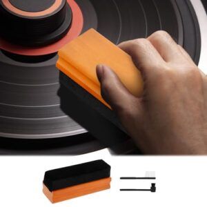 Kit de limpeza de discos de vinil, escova de vinil antiestática de veludo macio, fluido de limpeza de discos - Acessórios para toca-discos para limpeza de vinil (Discos de Vinil)
