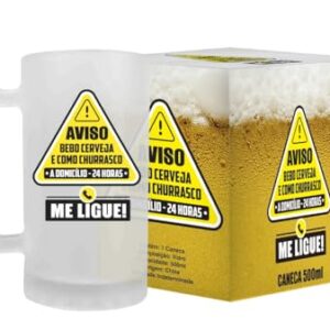 Caneca de Vidro Premium 500ml para Cerveja Chopp Vinho Drinks Presente Personalizado com Frase Divertida Bar Churrasco Confraternização Festa de Aniversário Amigo Oculto Casamento (Cervejas)