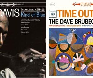 Kind Of Blue - Time Out - Miles Davis And Dave Brubeck Greatest Hits - Jazz Milestones - 2 Vinyl LP Album Bundling (Discos de Vinil)
