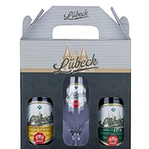 Kit Lübeck 1 Lager - 1 Ipa - 1 Taça Lübeck Cerveja - Packs de Craft Beer (Cervejas)