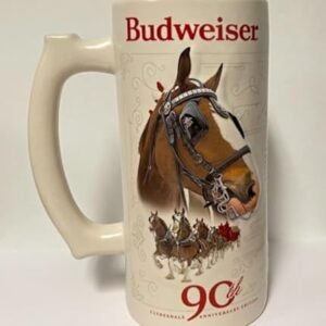 Budweiser Cerâmica Clydesdales Holiday Stein, 900 ml, 1 unidade (pacote com 1) (Cervejas)