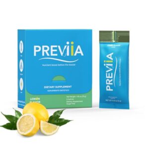 PREVIIA – Suplemento de Apoio Nutricional para Ressaca e Fígado Saudável – Fórmula de Suporte ao Álcool – Pré-Drink – Kit ressaca com 6 Doses/Sticks Solúveis (Cervejas)
