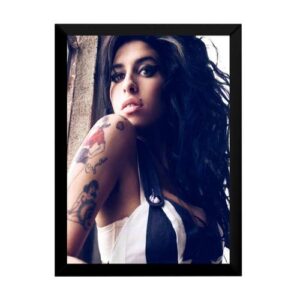 Quadro Musica Amy Winehouse Foto Poster Moldurado (CDs)