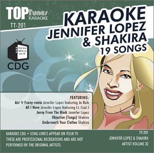 Top Tunes Karaoke CDG TT-201 Artist Vol. 32 Jennifer Lopez & Shakira - Jennifer Lopez & Shakira (CDs)