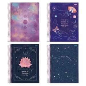 CADERNO ESPIRAL 175X242MM CD 1X1 80FLS MYSTIC FSC - JANDAIA (CDs)