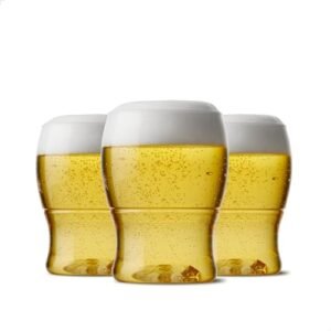 TOSSWARE Mini conjunto de 48 copos de cerveja de plástico transparente, recicláveis, inquebráveis e de 200 ml (Cervejas)