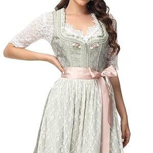 TrendiMax Women's German Dirndl Dress Bavarian Oktoberfest Halloween Carnival Costumes (Cervejas)