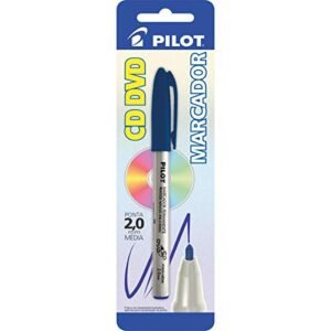 Caneta para CD x 1 Unidade, Pilot 1481509SMAZ, Azul, 2 mm (CDs)