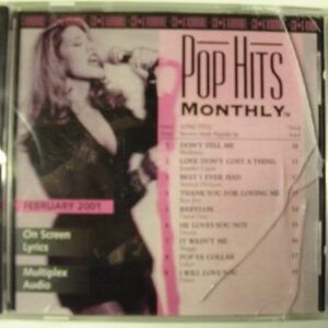 PHM-0102 POP HITS MONTHLY Karaoke CDG FEBRUARY 2001 MULTIPLEX - Madonna,Jennifer Lopez,Vertical Horizon,Bon Jovi,David Gray,Dream,Shaggy,Usher,Fisher (CDs)