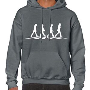 Camiseta com capuz The Beatles manga longa Abbey Road Crosswalk Merchandise HS1, Branco carvão, 3G (CDs)