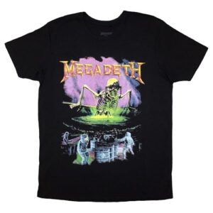 Rock Off officially licensed products Camiseta Megadeth Contaminated, Preto, GG (CDs)