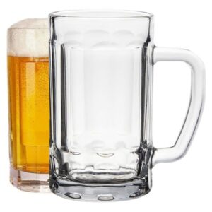 Kit 2 Canecas De Chopp e Cerveja em Vidro para Congelar 500ml com Marcador (Cervejas)