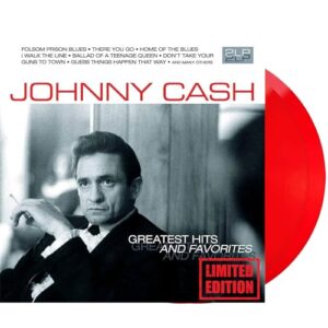 Johnny Cash Greatest Hits and Favorites Deluxe Version [Red Vinyl, Limited Edition, 2LP] - JOHNNY CASH (Discos de Vinil)