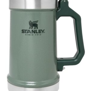 Stanley Caneca de cerveja clássica com abridor de garrafa, caneca e copo isolado de 680 ml, Hammertone Green (Cervejas)