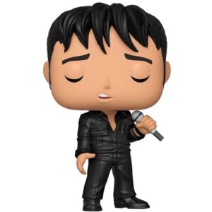 POP Elvis - '68 Comeback Special Pop! Figura De Vinil (Acompanha Capa Protetora Compatível), Multicolorida, 3,75" (Discos de Vinil)