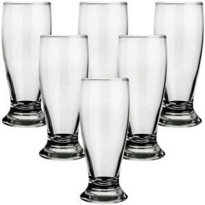 Jogo Taças Chopp Copo Tulipa Cerveja Munich Tulipa 200ML Taça Chopp Transparente Minha Casa Buritis (6) (Cervejas)