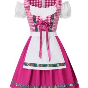 Kate Kasin Vestido feminino alemão Dirndl tomara que caia Oktoberfest fantasia menina cerveja com avental GG (Cervejas)