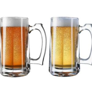 Jogo de 2 Canecas De Vidro Grosso Para Chopp Cerveja 380ml (Cervejas)